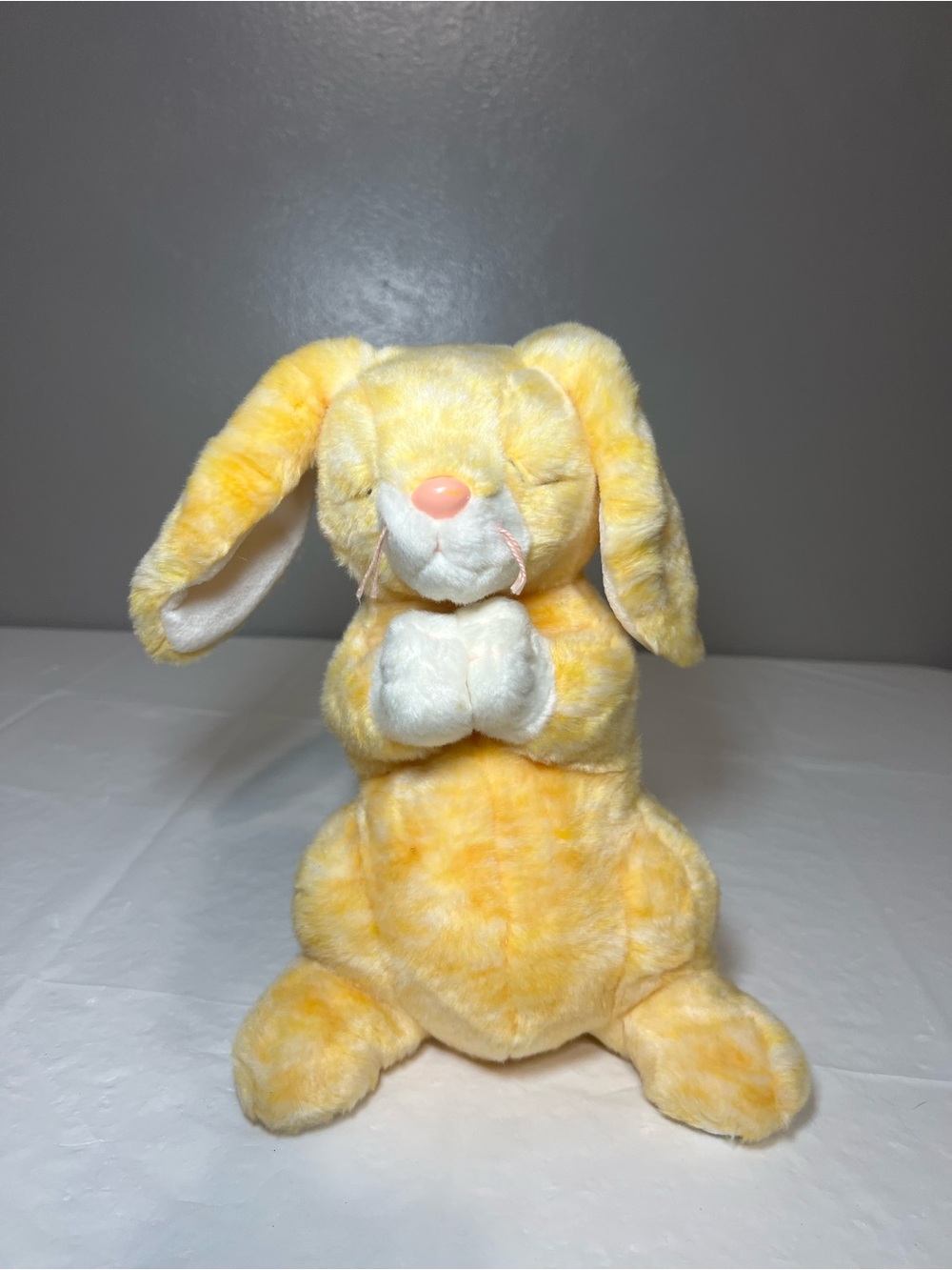 VTG Ty Beanie Buddies Grace Yellow Praying Rabbit
